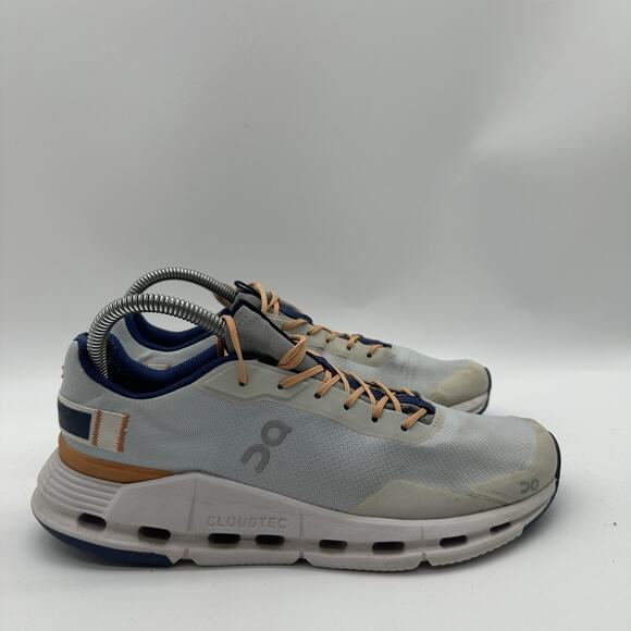 Womens Size 8.5 Cloudnova Form 2 On Cloud Sky Blue Orange Running Shoes Sneakers - Picture 1 of 10